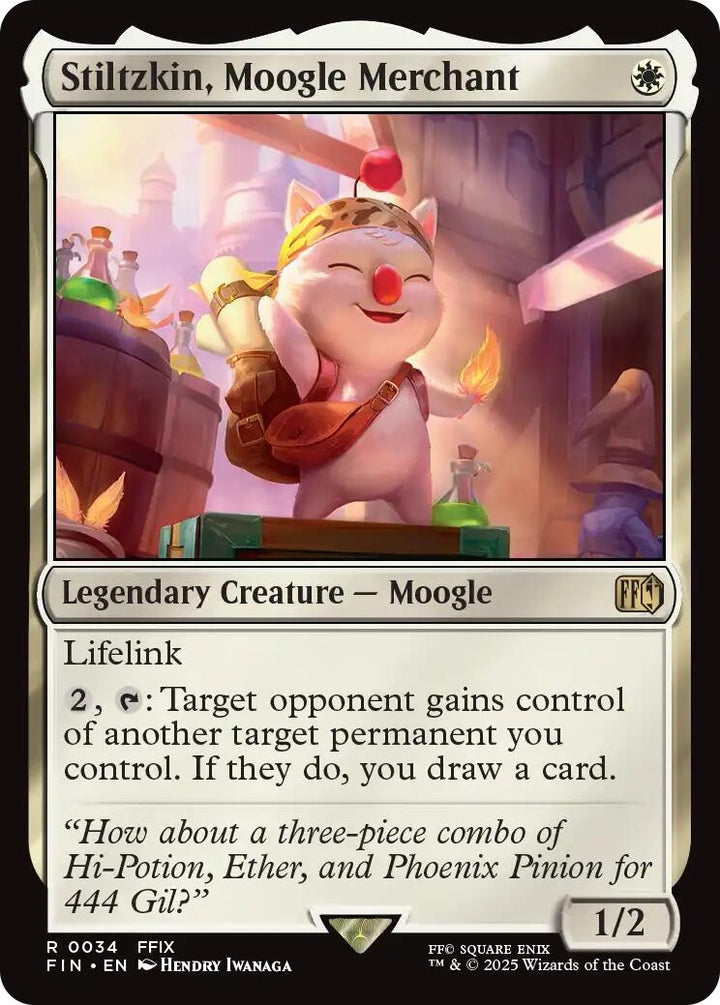 Image for Stiltzkin, Moogle Merchant (34) - Magic: The Gathering