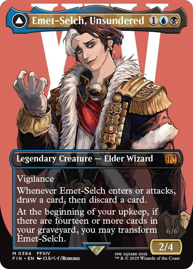 Image for Emet-Selch, Unsundered (Borderless) (394) - Magic: The Gathering
