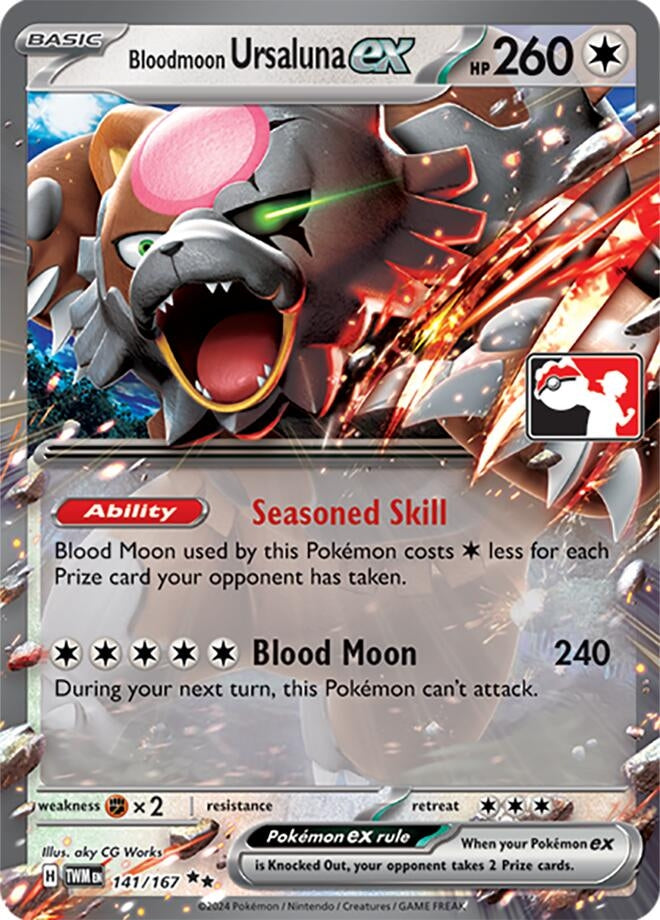 Image for Bloodmoon Ursaluna ex (141/167) - Pokemon