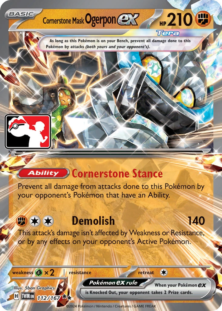 Image for Cornerstone Mask Ogerpon ex (112/167) - Pokemon