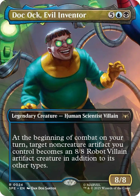 Image for Doc Ock, Evil Inventor (Borderless) (24) - Magic: The Gathering