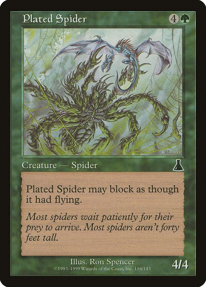 Image for Plated Spider (116) - Magic: The Gathering