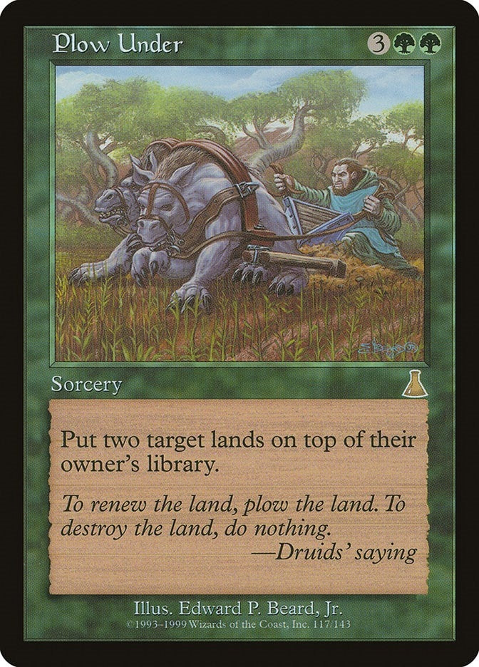 Image for Plow Under (117) - Magic: The Gathering