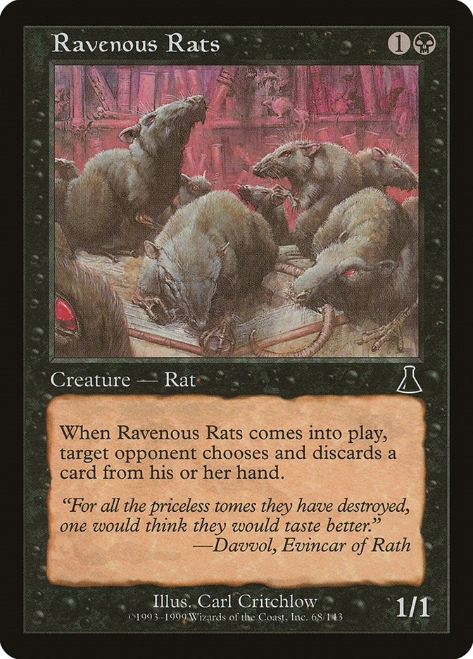 Image for Ravenous Rats (68) - Magic: The Gathering