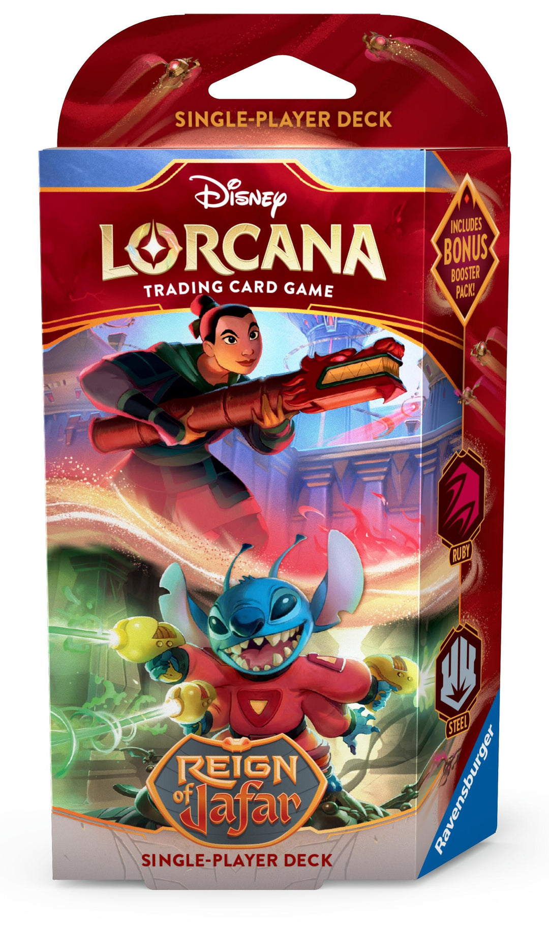 Image for Disney Lorcana: Reign of Jafar Starter Deck (Ruby & Steel) - Disney Lorcana