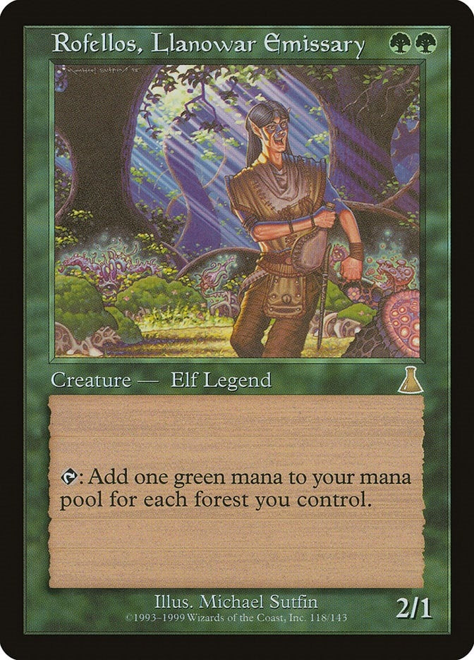Image for Rofellos, Llanowar Emissary (118) - Magic: The Gathering