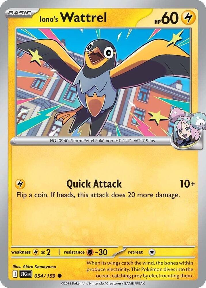 Image for Iono's Wattrel (054/159) (JTG) - Pokemon