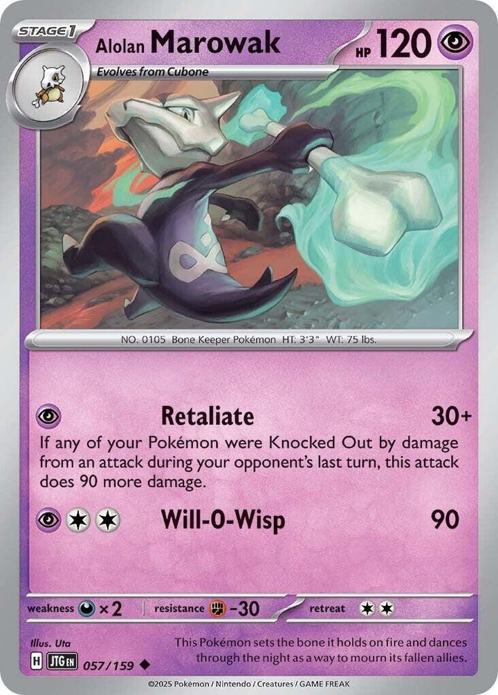 Image for Alolan Marowak (057/159) (JTG) - Pokemon