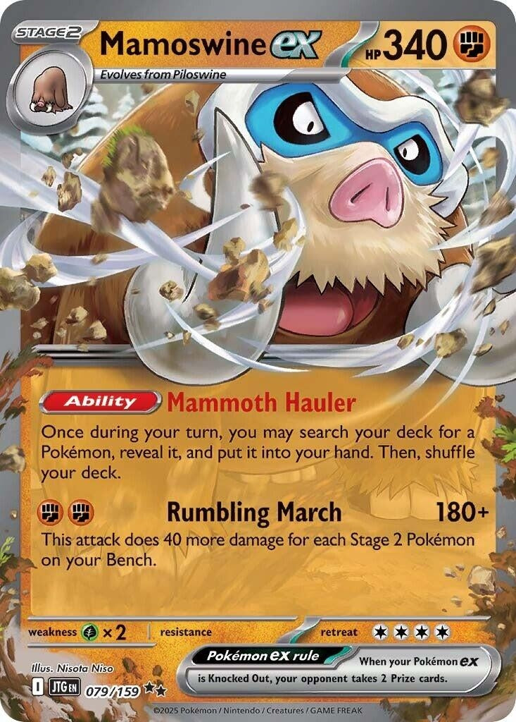 Image for Mamoswine ex (079/159) (JTG) - Pokemon