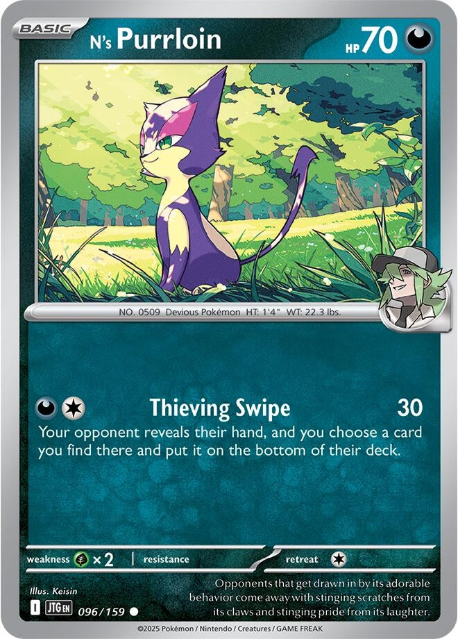 Image for N's Purrloin (096/159) (JTG) - Pokemon