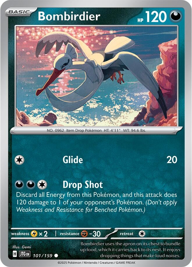Image for Bombirdier (101/159) (JTG) - Pokemon