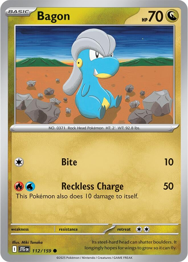 Image for Bagon (112/159) (JTG) - Pokemon