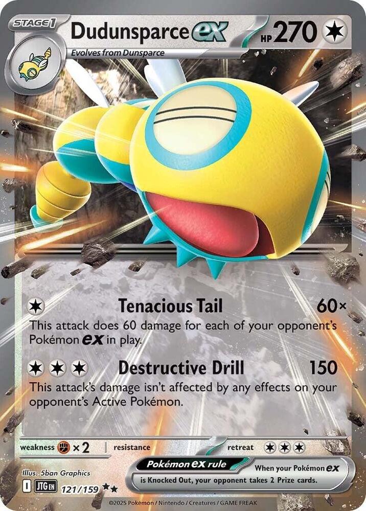 Image for Dudunsparce ex (121/159) (JTG) - Pokemon