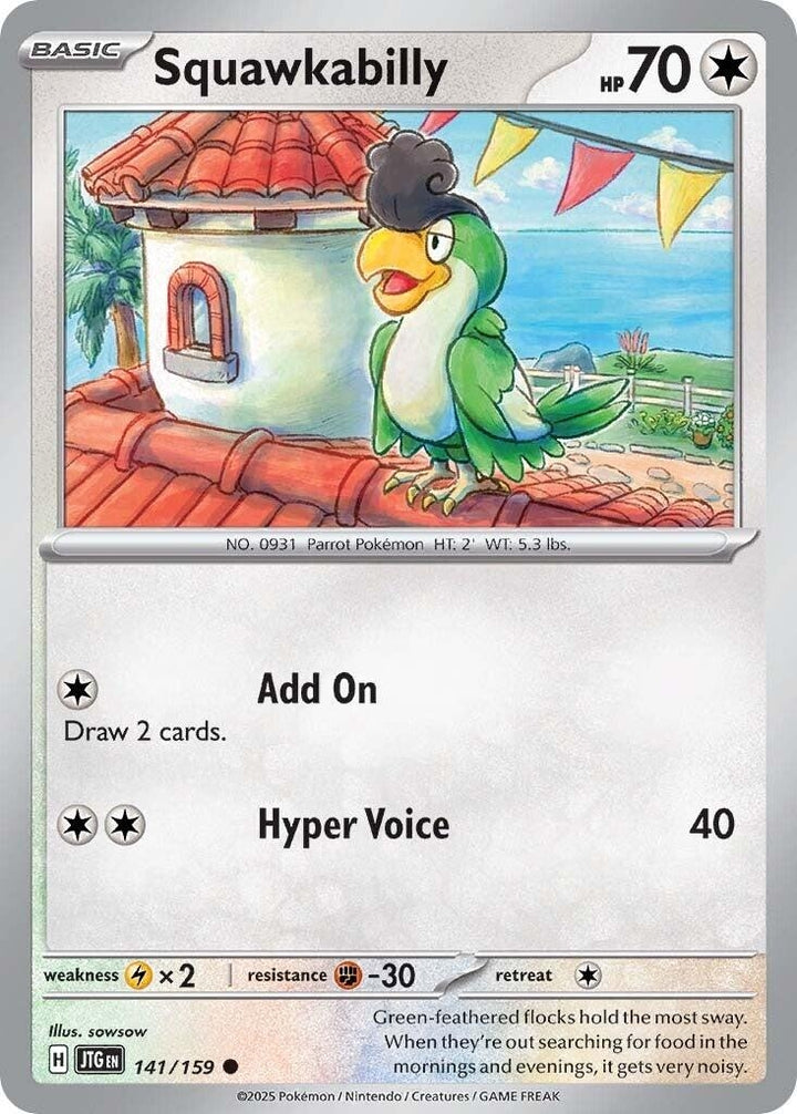 Image for Squawkabilly (141/159) (JTG) - Pokemon
