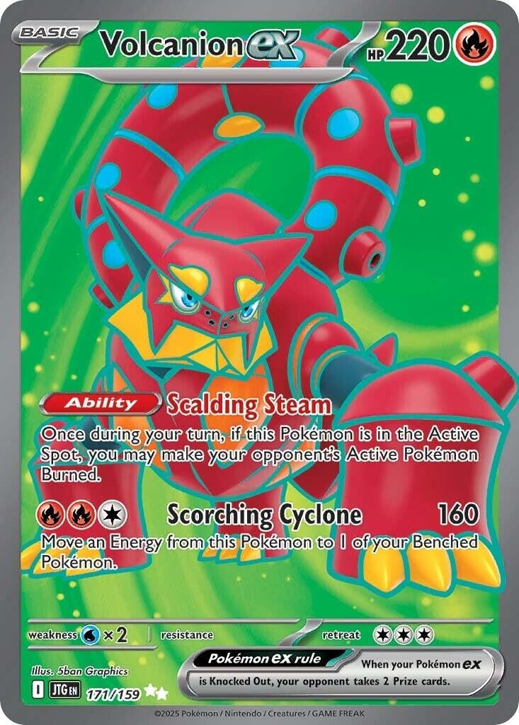 Image for Volcanion ex (171/159) (JTG) - Pokemon