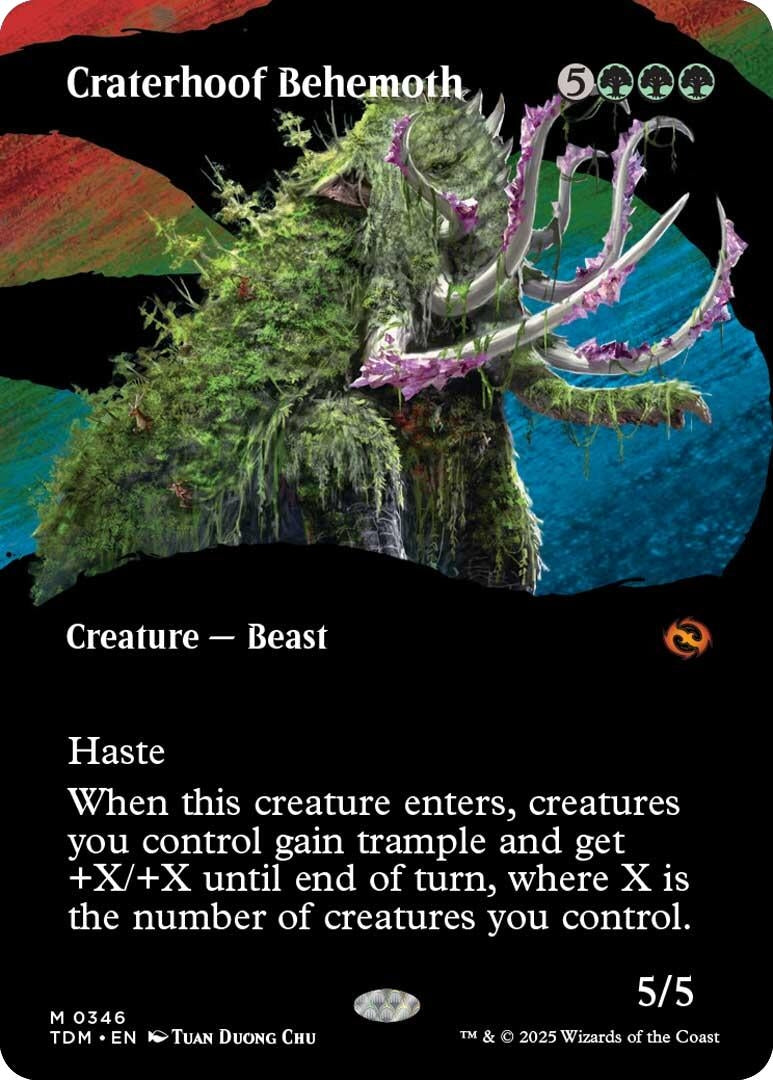 Image for Craterhoof Behemoth (Borderless) (346) - Magic: The Gathering