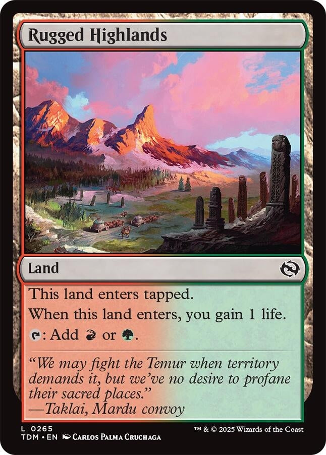 Image for Rugged Highlands (265) - Magic: The Gathering