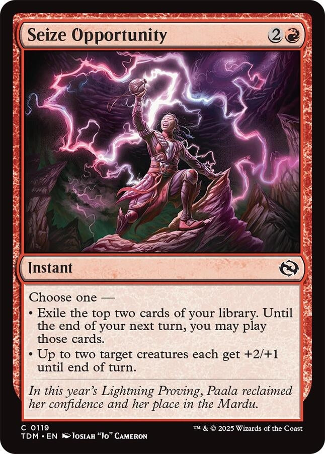 Image for Seize Opportunity (119) - Magic: The Gathering