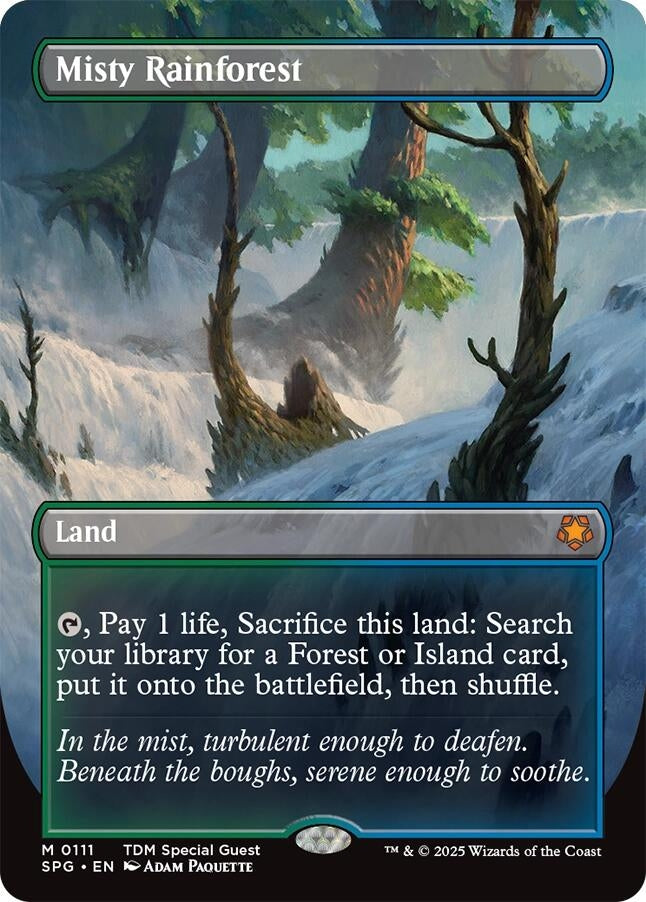 Image for Misty Rainforest (Borderless) (111) - Magic: The Gathering