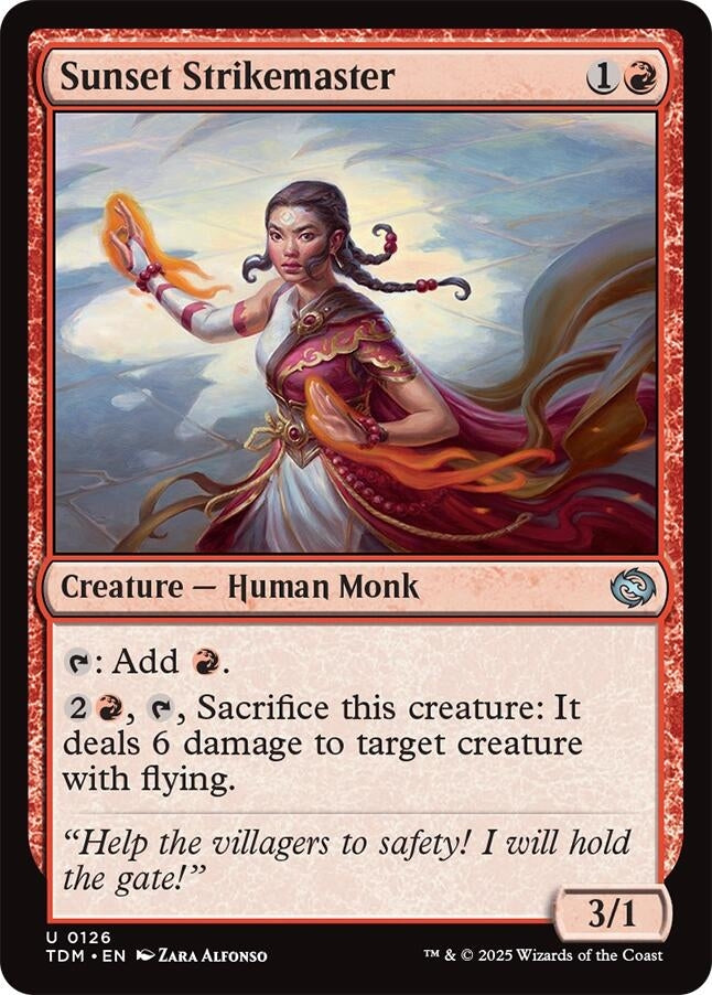 Image for Sunset Strikemaster (126) - Magic: The Gathering