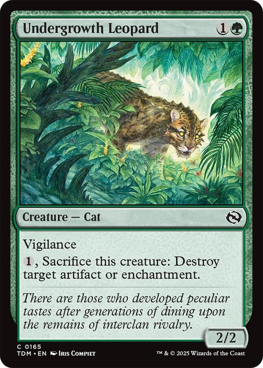 Image for Undergrowth Leopard (165) - Magic: The Gathering