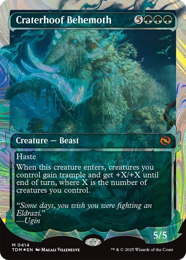 Image for Craterhoof Behemoth (Showcase) (Halo Foil) (414) - Magic: The Gathering