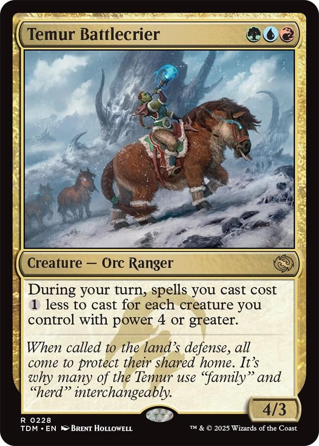 Image for Temur Battlecrier (228) - Magic: The Gathering