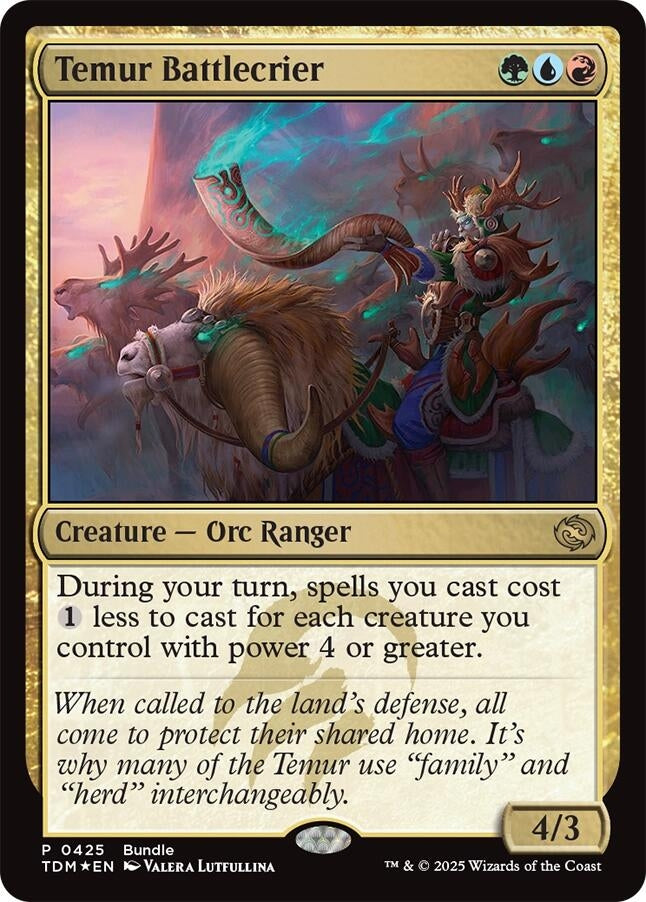 Image for Temur Battlecrier (TDM Bundle) (425) - Magic: The Gathering