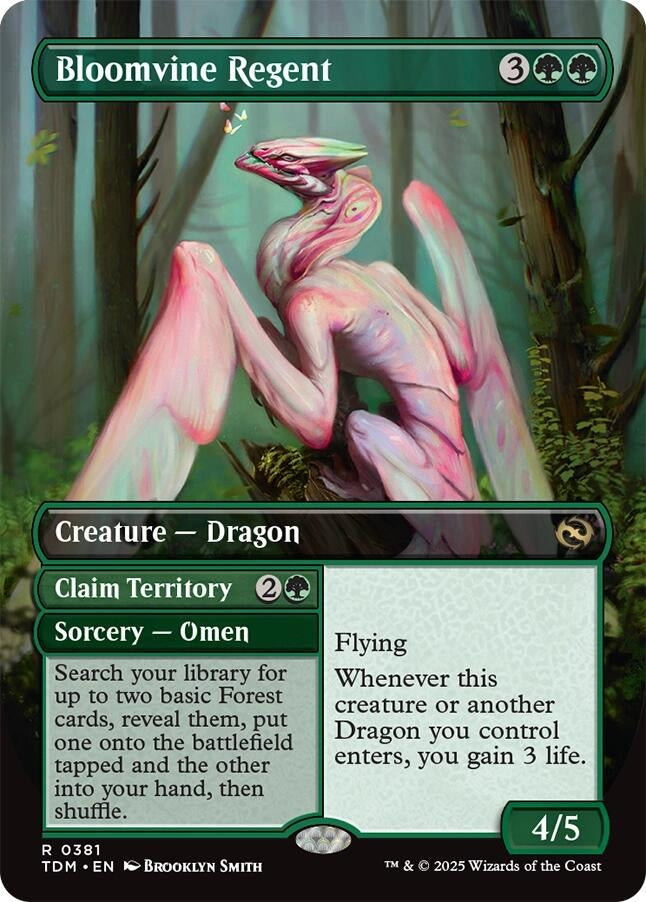 Image for Bloomvine Regent (Borderless) (381) - Magic: The Gathering