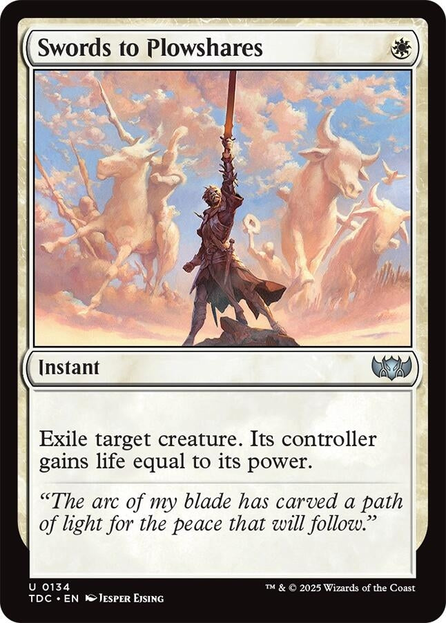 Image for Swords to Plowshares (134) - Magic: The Gathering