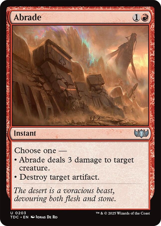 Image for Abrade (203) (TDC) - Magic: The Gathering