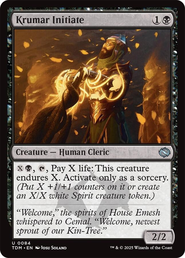 Image for Krumar Initiate (84) - Magic: The Gathering