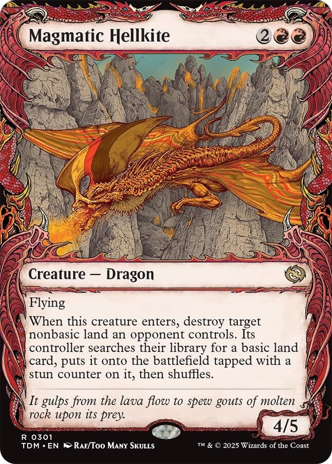 Image for Magmatic Hellkite (Showcase) (301) - Magic: The Gathering