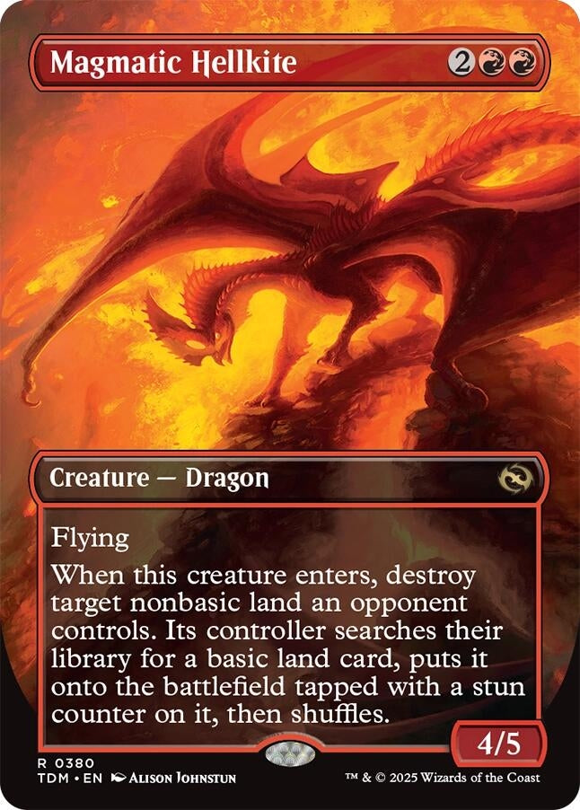 Image for Magmatic Hellkite (Borderless) (380) - Magic: The Gathering