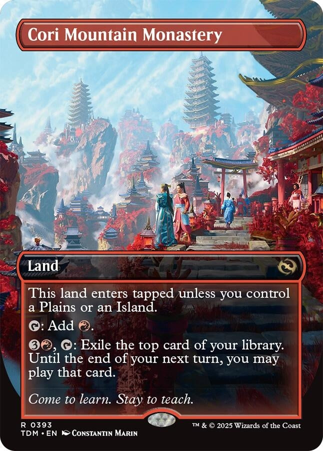 Image for Cori Mountain Monastery (Borderless) (393) - Magic: The Gathering