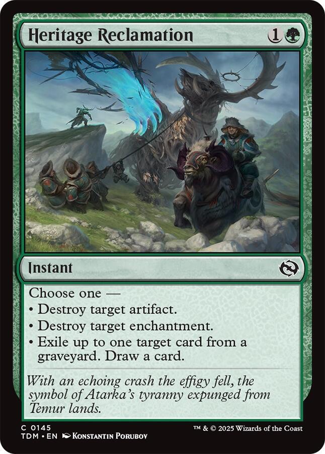 Image for Heritage Reclamation (145) - Magic: The Gathering