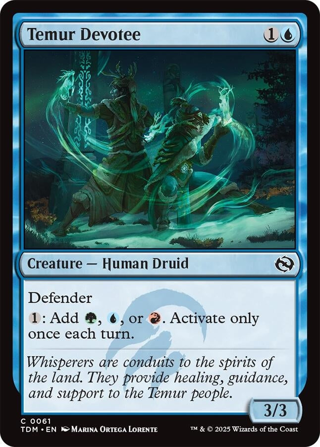 Image for Temur Devotee (61) - Magic: The Gathering
