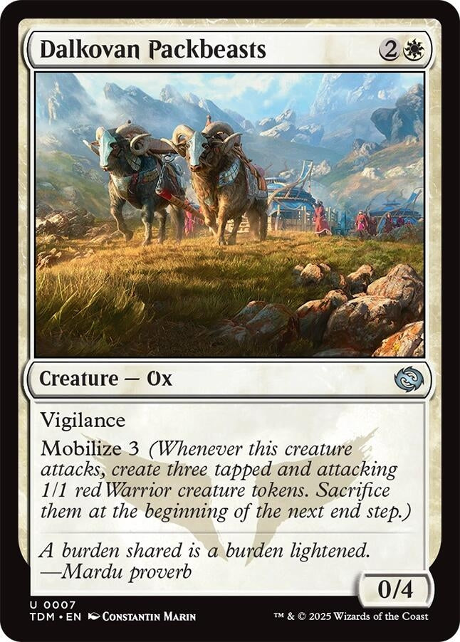 Image for Dalkovan Packbeasts (7) - Magic: The Gathering