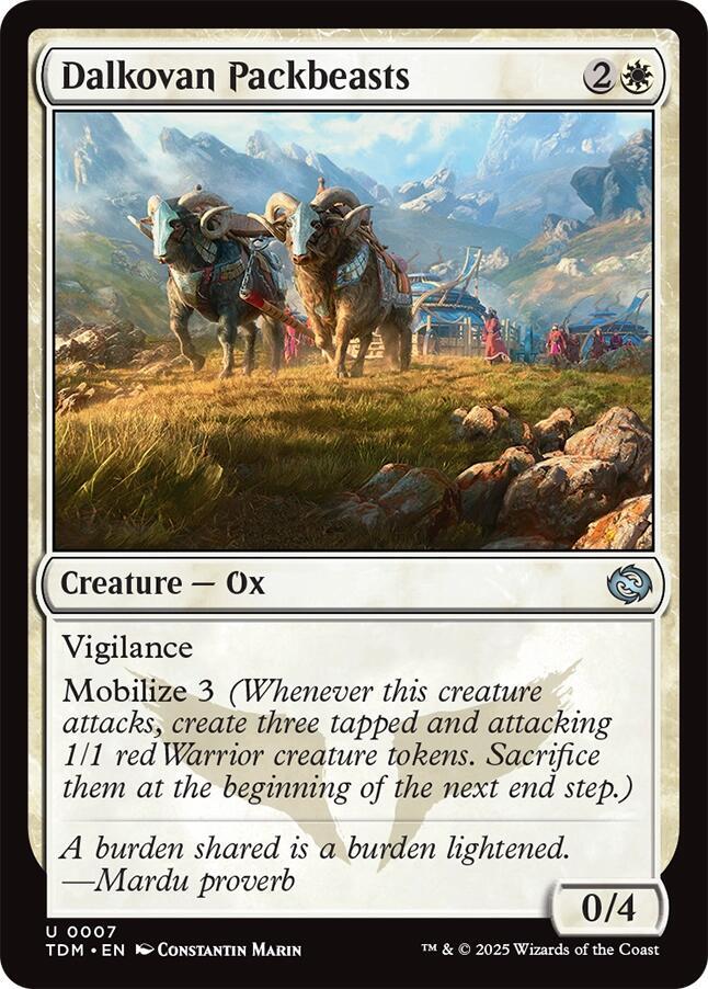 Image for Dalkovan Packbeasts (7) - Magic: The Gathering