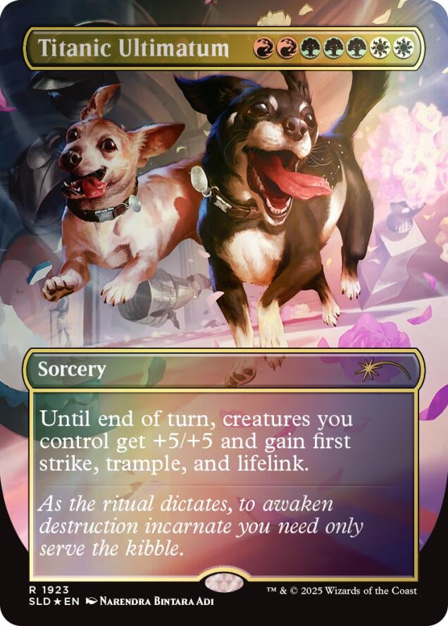 Image for Titanic Ultimatum (1923) (Rainbow Foil) (1923) - Magic: The Gathering