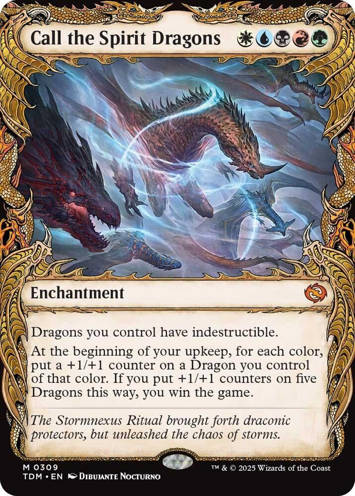Image for Call the Spirit Dragons (Showcase) (309) - Magic: The Gathering