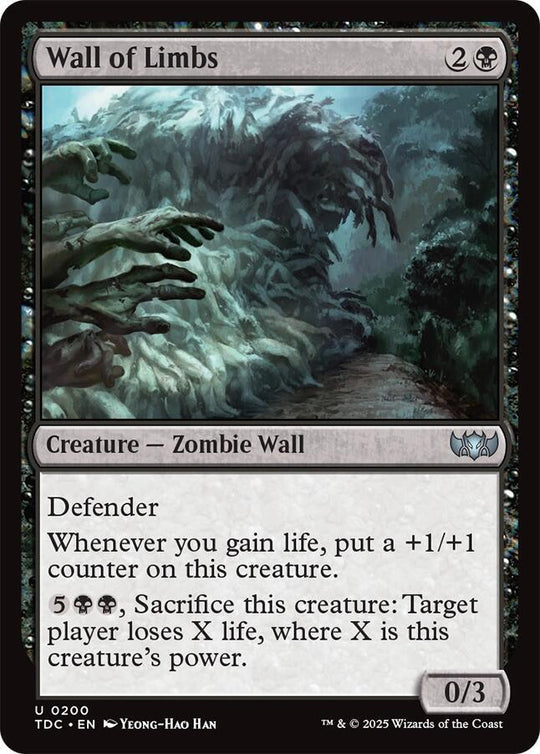 Image for Wall of Limbs (200) - Magic: The Gathering