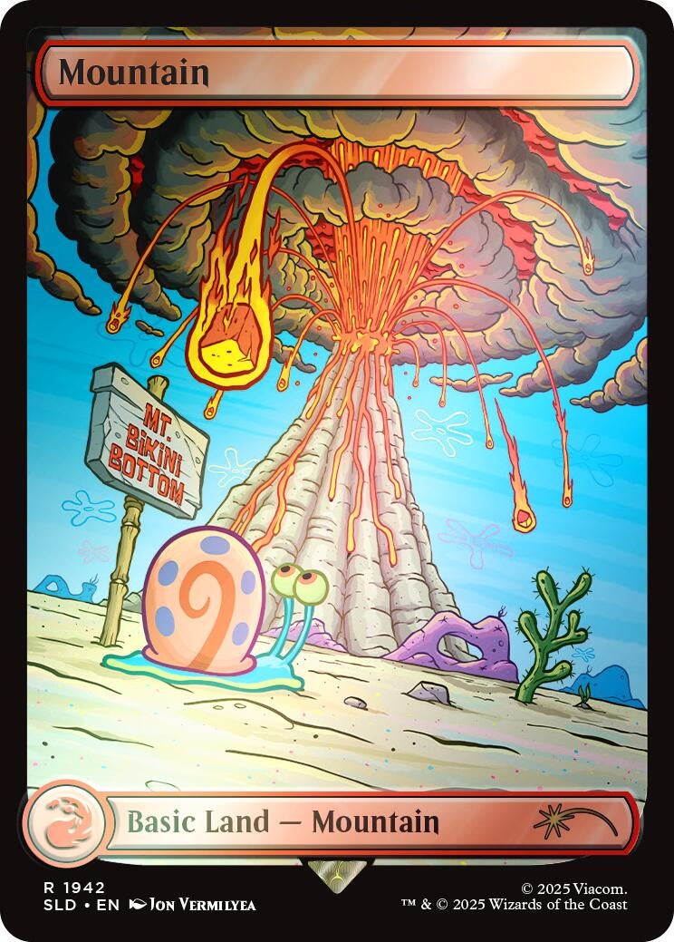 Image for Mountain (1942) (Rainbow Foil) (1942) - Magic: The Gathering