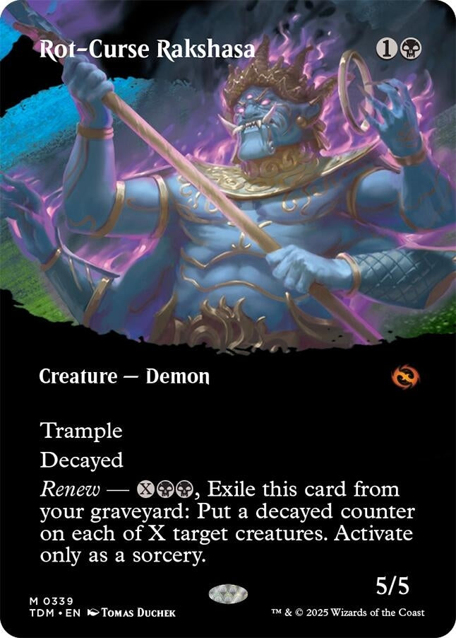 Image for Rot-Curse Rakshasa (Borderless) (339) - Magic: The Gathering