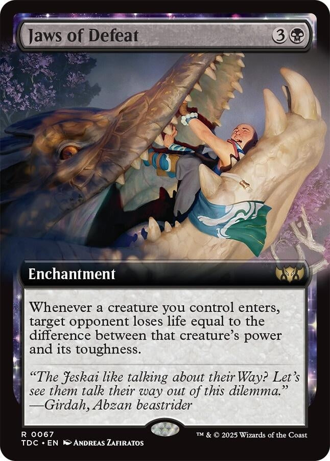 Image for Jaws of Defeat (Extended Art) (67) - Magic: The Gathering