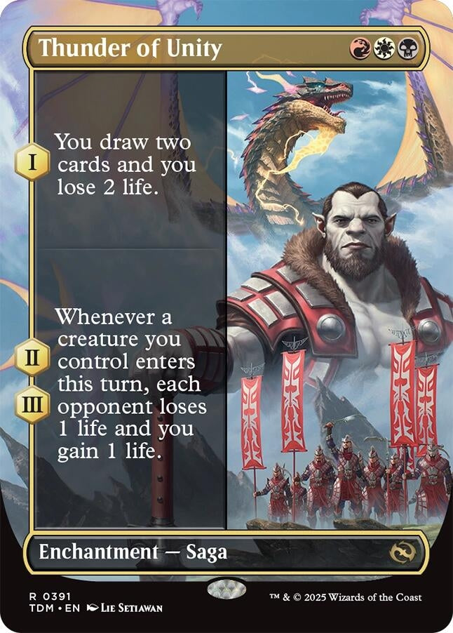 Image for Thunder of Unity (Borderless) (391) - Magic: The Gathering