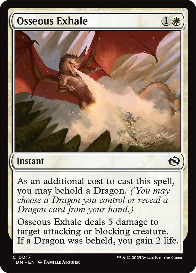 Image for Osseous Exhale (17) - Magic: The Gathering