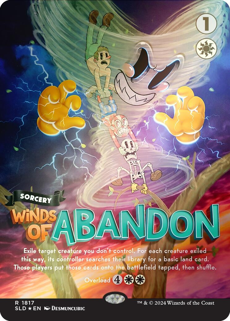 Image for Winds of Abandon (Rainbow Foil) (1817) (SLD) - Magic: The Gathering