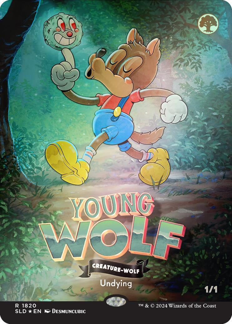 Image for Young Wolf (Rainbow Foil) (1820) - Magic: The Gathering