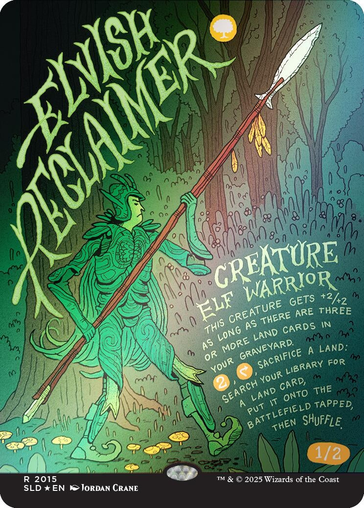 Image for Elvish Reclaimer (Rainbow Foil) (2015) - Magic: The Gathering